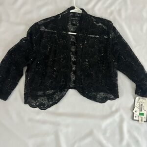Elegant Black Lace Jacket
